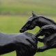 Siobhan Bulfin Bronze race horses sculpture equestrian equine interiors Irish bronze horse