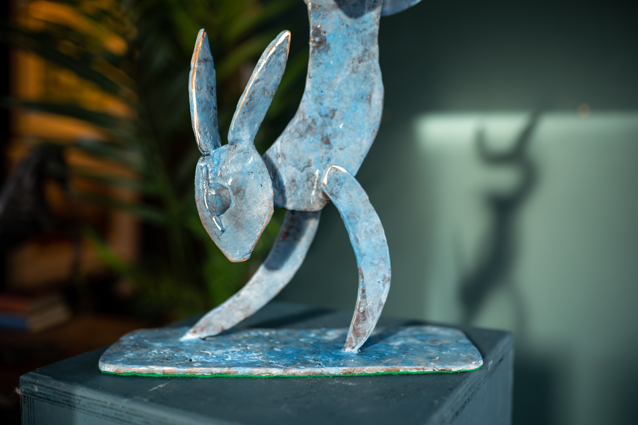 Seamus Connolly bronze hare Irish art interiors gift online kilbaha gallery