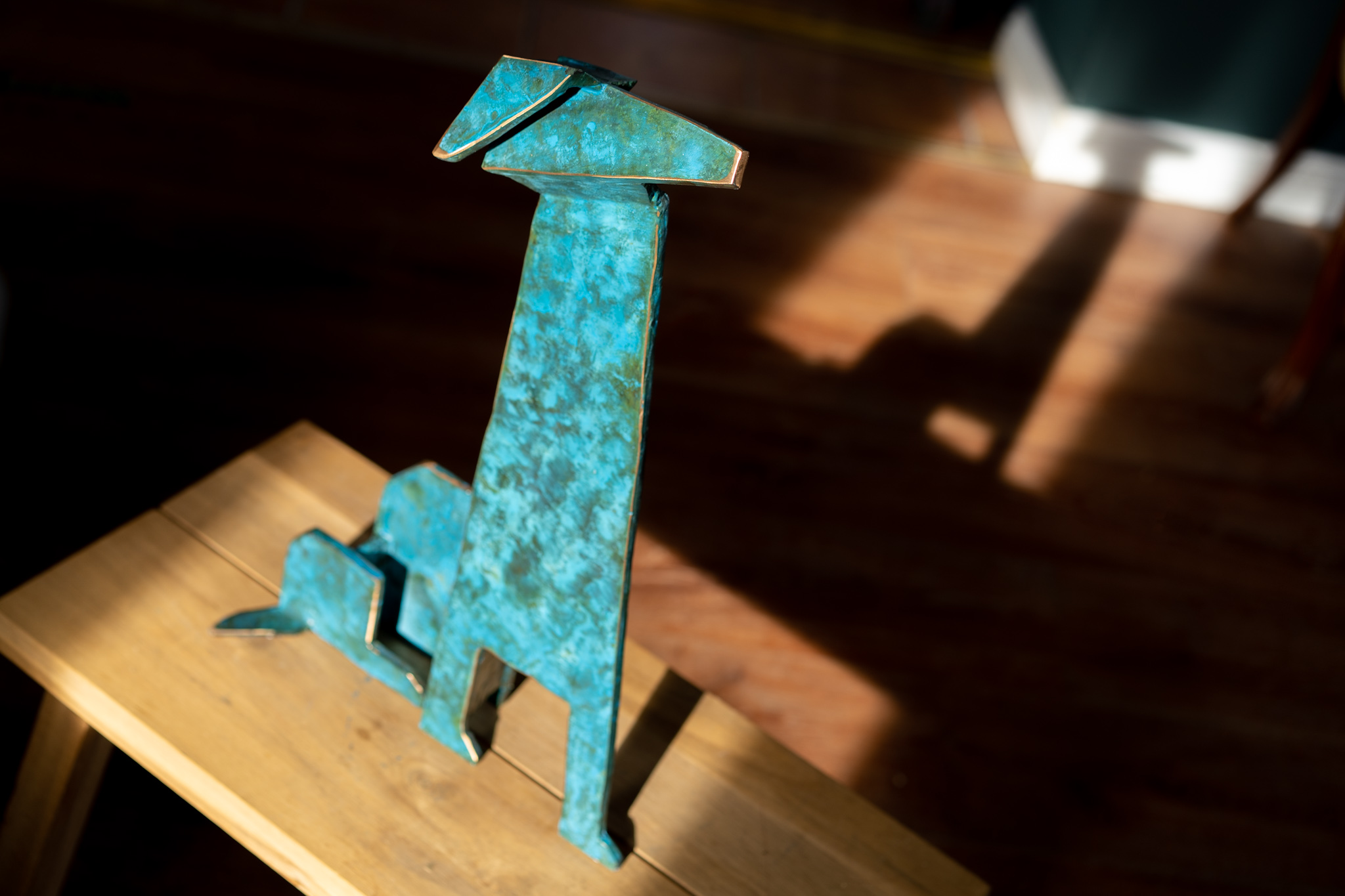 Seamus Connolly sylized bronze dog bronze sculpture Irish art foundry bronze casting Irish art original work