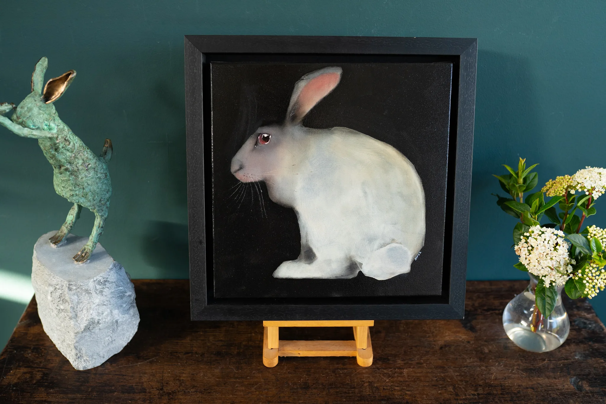 Small White Rabbit by Heidi Wickham for Kilbaha Gallery