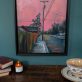 Delaney Davis Pink Sky Irish Art Interiors oil painting original work artist Irish interiors