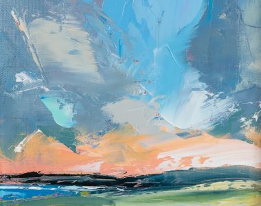 Killarney David Coyne WAW Irish contemporary art palette knife oil on board framed painting gift interiors Irish art original