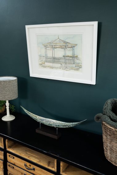 Ruth Wood Bandstand Kilkee Watercolour original oil painting oil on canvas contemporary art Irish gift wild atlantic way beautiful interiors house home office design decor gift