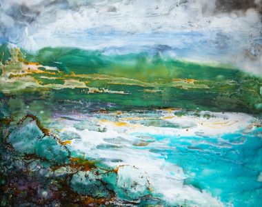 Pauline Dunleavy - oil and wax Kilbaha Gallery Ireland's contemporary art gallery on the WIld Atlantic Way West of Ireland Interiors Original Art Irish gifts design decor