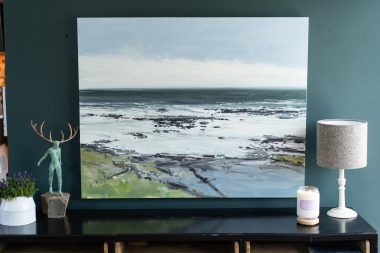 Kaye Maahs original oil painting oil on canvas contemporary art Irish gift wild atlantic way beautiful interiors house home office design decor gift