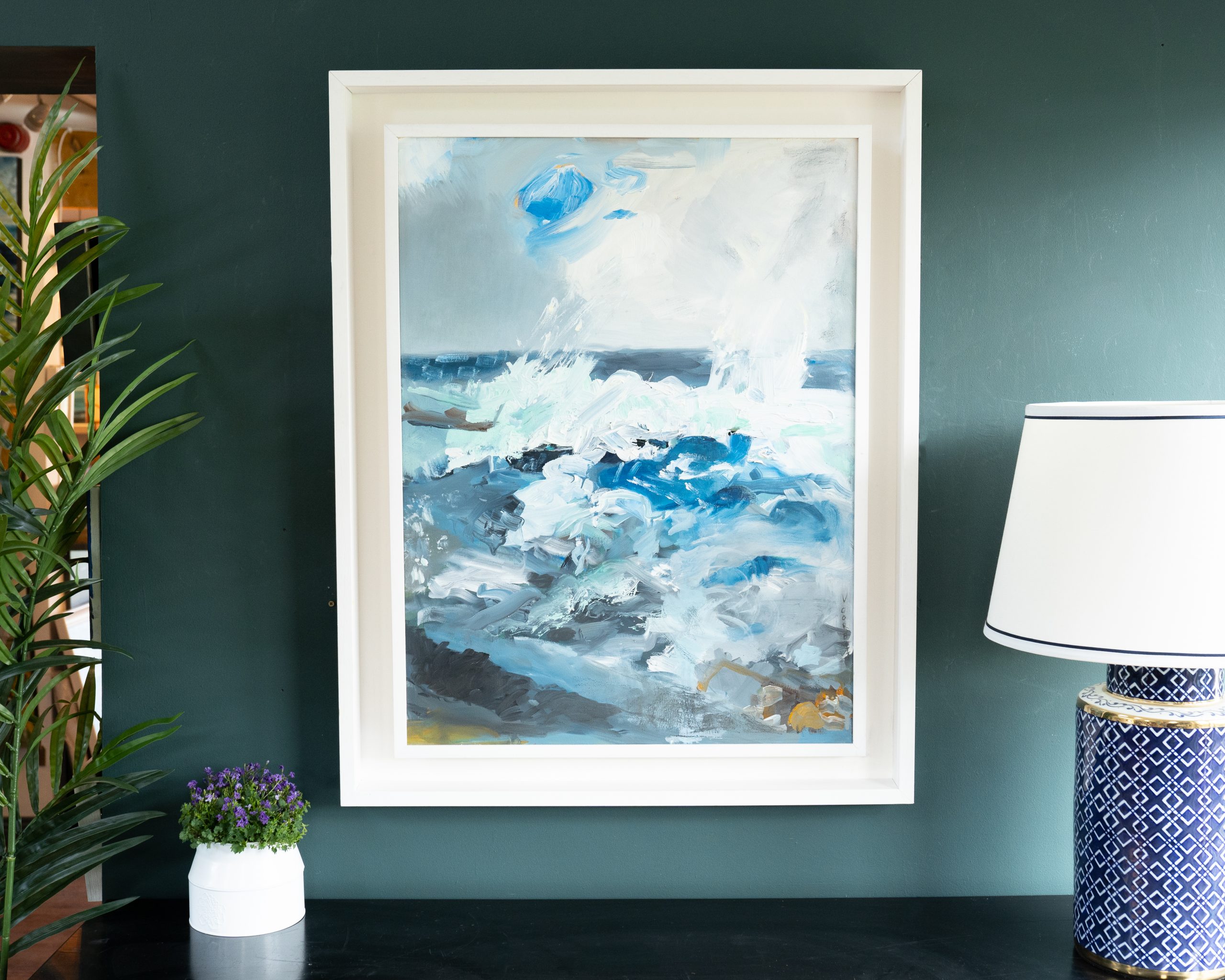 Valerie Corbett for Kilbaha Gallery oil on canvas sesacape waw Irish art interiors large pieces