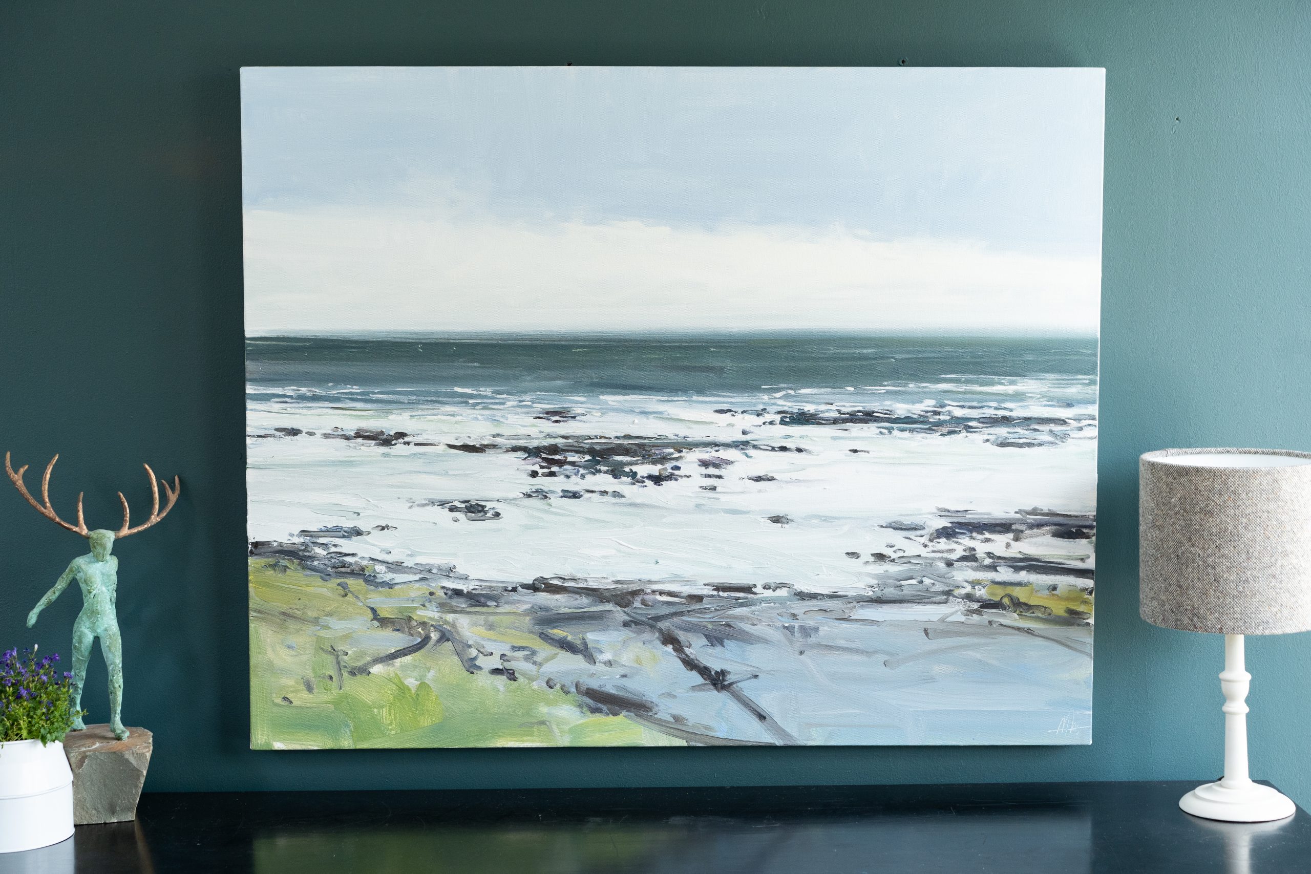 Kaye Maahs original oil painting oil on canvas contemporary art Irish gift wild atlantic way beautiful interiors house home office design decor gift