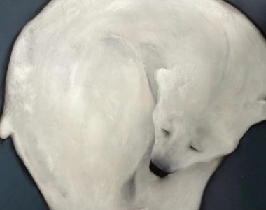 Heidi Wickham Irish art painting contemporary art polar bear Kilbaha Gallery Interiors Large art spaces gifts