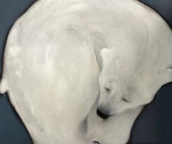 Heidi Wickham Irish art painting contemporary art polar bear Kilbaha Gallery Interiors Large art spaces gifts