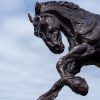 Siobhan Bulfin Bronze Galloping Working Horse large equestrian bronze statue equine statue horses horse racing hri Ireland WAW Kilbaha Gallery