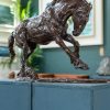 Siobhan Bulfin Bronze Galloping Working Horse large equestrian bronze statue equine statue horses horse racing hri Ireland WAW Kilbaha Gallery