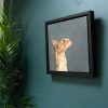 Heidi Wickham orange cat Irish artist contemporary art painting framed Ireland Kilbaha Gallery animal art acrylics original work gift interiors