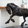 Siobhan Bulfin Bronze Galloping Working Horse large equestrian bronze statue equine statue horses horse racing hri Ireland WAW Kilbaha Gallery
