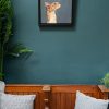 Heidi Wickham orange cat Irish artist contemporary art painting framed Ireland Kilbaha Gallery animal art acrylics original work gift interiors