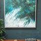 Gillian Murphy oil and cold wax original art Irish art Tempest SURF stormy seas seascape abstract art Irish art Interiors Colour Painting