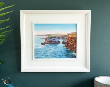 Vincent Killowry Kilbaha Gallery Irish Art oil on board Irish art Painting landscape cliffs Clare Wild Atlantic Way