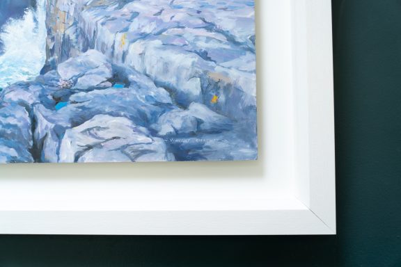 Vincent Killowry Kilbaha Gallery Irish Art oil on board Irish art Painting landscape cliffs Clare Wild Atlantic Way