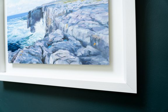 Vincent Killowry Kilbaha Gallery Irish Art oil on board Irish art Painting landscape cliffs Clare Wild Atlantic Way