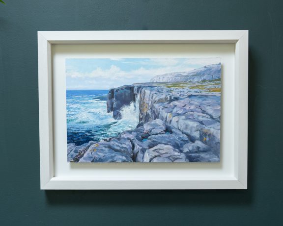 Vincent Killowry Kilbaha Gallery Irish Art oil on board Irish art Painting landscape cliffs Clare Wild Atlantic Way