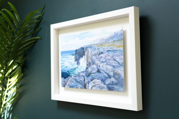 Vincent Killowry Kilbaha Gallery Irish Art oil on board Irish art Painting landscape cliffs Clare Wild Atlantic Way