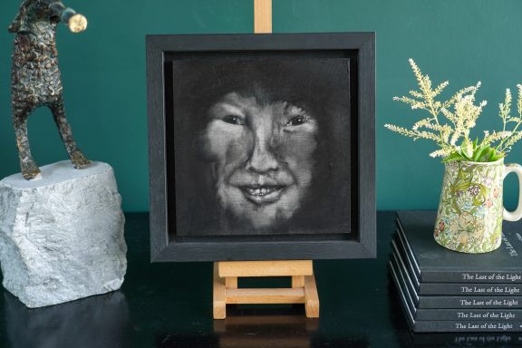 Heidi Wickham Original art oils on canvas Wickham Inuit Girl art painting original work Kilbaha Gallery Ireland Irish Interiors acrylics