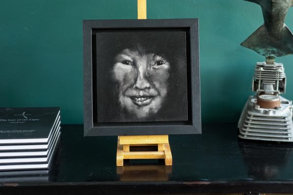 Heidi Wickham Original art oils on canvas Wickham Inuit Girl art painting original work Kilbaha Gallery Ireland Irish Interiors acrylics