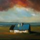 Padraig McCaul landscape oil on canvas rural road warm palette small cottage beautiful original work framed Irish art Interiors Kilbaha Gallery