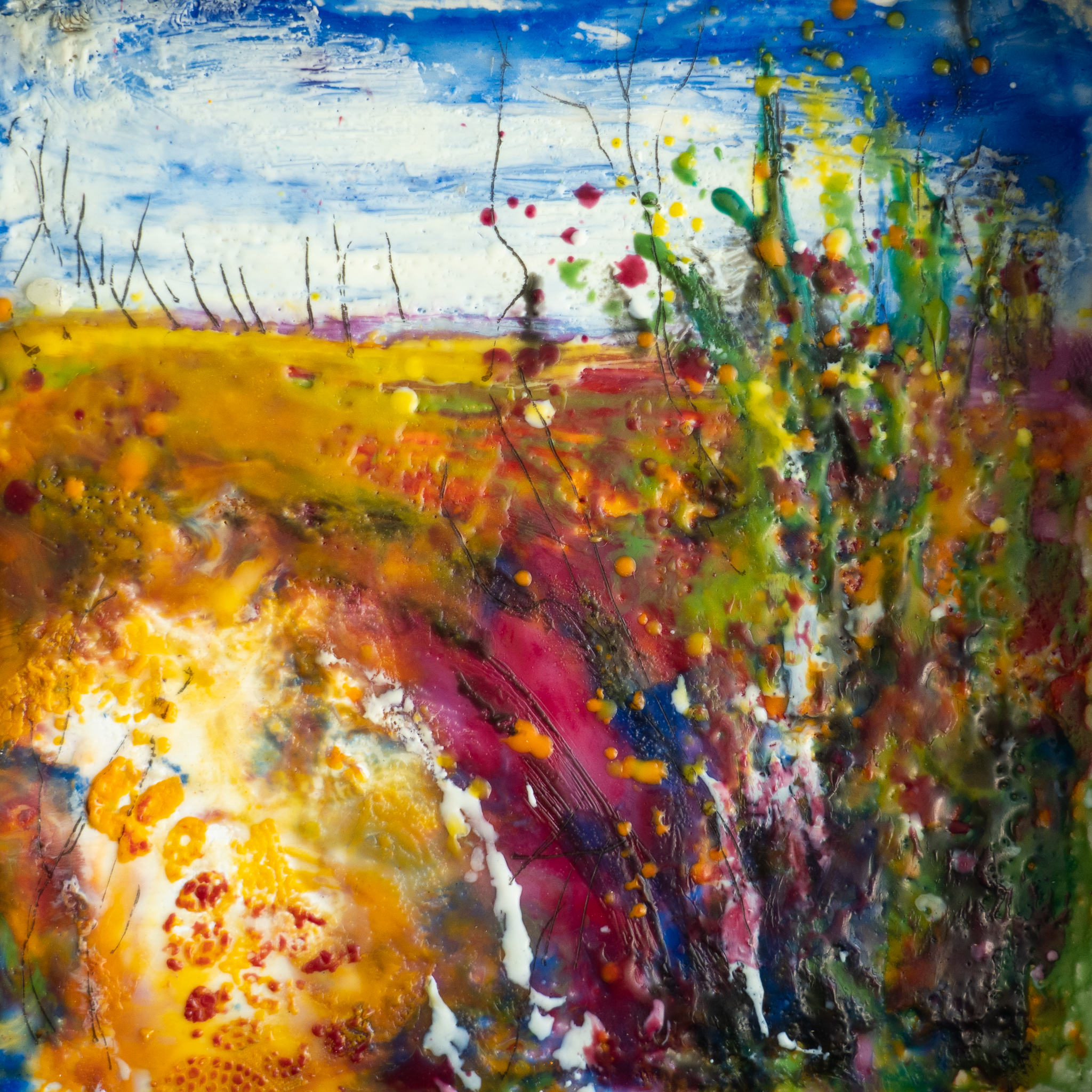 Pauline Dunleavy Encaustic art pigmented wax beautiful pieces of original art Irish art Kilbaha Gallery Irish gallery WAW interiors original work