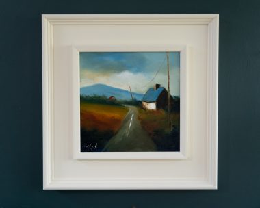 Padraig McCaul Irish art oils Irish interiors original work framed beautiful painting Kilbaha Gallery Ireland contemporary people cottages west of Ireland scenes nostalgic
