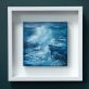 Fiona ni Chuinn for Kilbaha Gallery contemporary art seascape Irish art WAW Interiors into the blue crashing waves