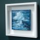 Fiona ni Chuinn for Kilbaha Gallery contemporary art seascape Irish art WAW Interiors into the blue crashing waves