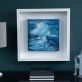 Fiona ni Chuinn for Kilbaha Gallery contemporary art seascape Irish art WAW Interiors into the blue crashing waves