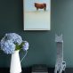 Sallyann Beirne Whole bull oil on canvas painting Irish art original art Kilbaha Gallery Collectable art contemporary interiors gift