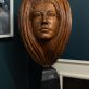 Elm She is the Sea sculpture in wood by Shane Gilmore for Kilbaha Gallery limestone base beautiful stand alone piece of original art