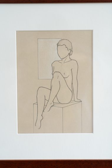 Adam Pomeroy Life Drawings female form studies original art original sketches drawings Irish art Kilbaha Gallery