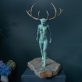 Adam Pomeroy sculptor bronze statues bronze figure bronze stylised human form horned goddess resistance beautiful original Irish art patina beautiful pieces contemporary art Ireland Kilbaha Gallery gift