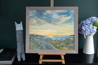 Claire McMahon Irish art original Irish painting Wild Atlantic Way Loop Head oils on canvas gorgeous work sunset kilkee Ireland Kilbaha Gallery Interiors Gift