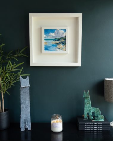 David Coyne original Irish art Oils on Canvas framed work Irish Wild Atlantic Way Seascape Incoming Tide painting Irish artwork Kilbaha Gallery