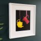 Diana Marshall Ireland contemporary art fine art still life beautiful oil painting fruit true to life realism stainless steel interiors dining space Kilbaha Gallery kitchen space coffee pots tea pots