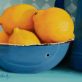 Diana Marshall Half on the Top still life fine art oil painting lemons killner jar kitchen dining room beautiful glass art painting striking work Irish interiors stunning kilbaha galllery packed full