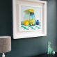 Diana Marshall Half on the Top still life fine art oil painting lemons killner jar kitchen dining room beautiful glass art painting striking work Irish interiors stunning kilbaha galllery