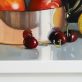 Diana Marshall Ireland contemporary art fine art still life beautiful oil painting fruit true to life realism stainless steel interiors dining space Kilbaha Gallery