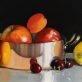 Diana Marshall Ireland contemporary art fine art still life beautiful oil painting fruit true to life realism stainless steel interiors dining space Kilbaha Gallery