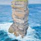 Dun Briste Downpatrick Head Co Mayo sea stack Ireland's Wild Atlantic Way painting oil on canvas original art seascape stunning striking contemporary work home interiors Ireland large scale Kilbaha Gallery