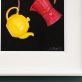 Diana Marshall Ireland contemporary art fine art still life beautiful oil painting fruit true to life realism stainless steel interiors dining space Kilbaha Gallery kitchen space coffee pots tea pots