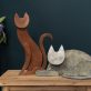 Seamus Connolly Bronze Cat Animal sculpture Irish Art bronze sculpture Ireland original Irish art Bronze Foundry patina Irish Interiors Art and Interiors contemporary Irish art Foundry