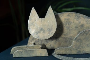 Seamus Connolly Bronze Cat Animal sculpture Irish Art bronze sculpture Ireland original Irish art Bronze Foundry patina Irish Interiors Art and Interiors contemporary Irish art Foundry