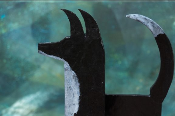 Seamus Connolly Bronze Dog Irish Art bronze sculpture Ireland original Irish art Bronze Foundry Button Dog Irish Interiors Art and Interiors contemporary Irish art Foundry