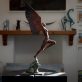 Transcendence II Adam Pomeroy bronze sculpture bronze sculpture beautiful bronze goddess Irish art original art edition striking sculpture foundry family business greek mythology winged goddess