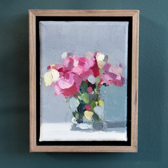 Bairbre Duggan Posy Still Life Original Art oil painting framed Irish contemporary art Kilbaha Gallery Ireland Irish gallery Interiors Art and Interiors flowers flower painting d